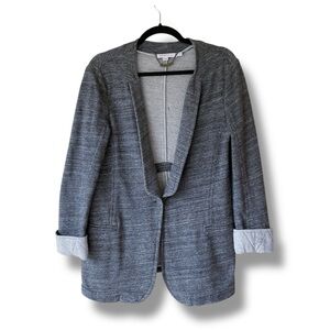 See by Chloe Cotton Blazer Jacket in Heather Grey Size 8
